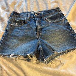 Distressed Denim Shorts